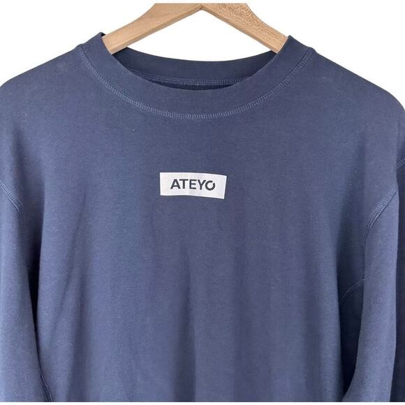 Ateyo Duo Gaming Pullover Sweater - Unisex Crewneck Sweatshirt - Navy Blue - M‎ - Picture 3 of 11